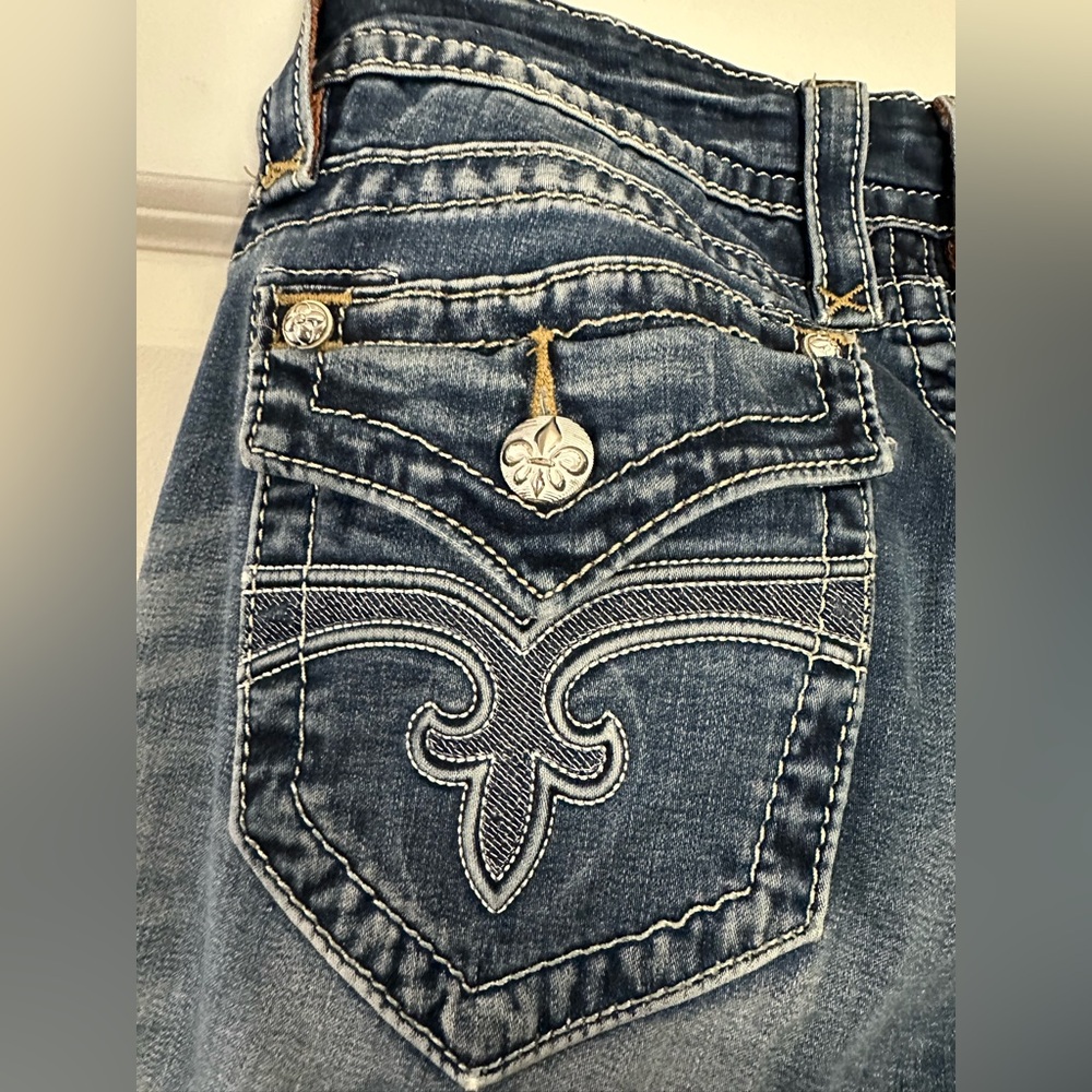 Rock Revival Jen Dark Indigo Skinny Jeans - Picture 16 of 16